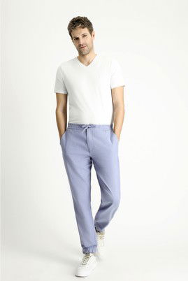 Regular Fit Beli Lastikli İpli Pamuk Pantolon
