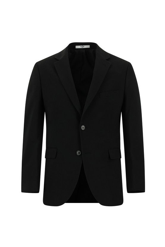 Erkek Giyim - Slim Fit Dar Kesim Yünlü Klasik Takım Elbise