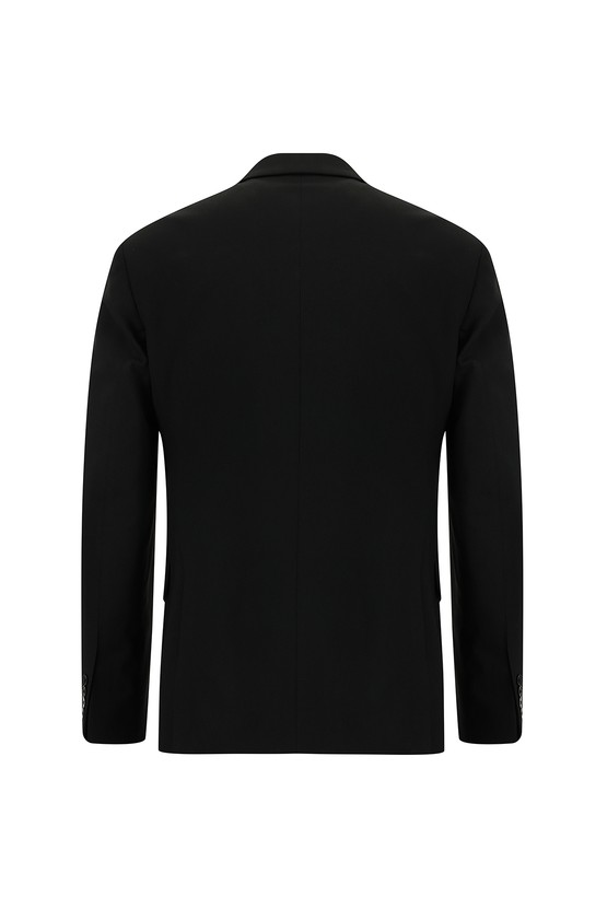 Erkek Giyim - Slim Fit Dar Kesim Yünlü Klasik Takım Elbise