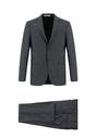  KOYU FÜME  Slim Fit Dar Kesim Klasik Ekose Takım Elbise