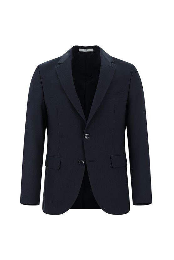 Erkek Giyim - Slim Fit Dar Kesim Yünlü Klasik Takım Elbise