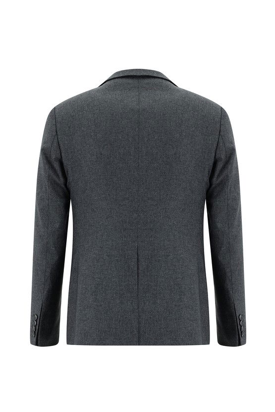 Erkek Giyim - Super Slim Fit Ekstra Dar Kesim Yelekli Kombinli Takım Elbise