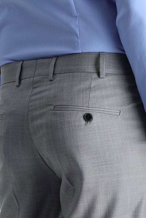 Erkek Giyim - Slim Fit Dar Kesim Klasik Kumaş Pantolon