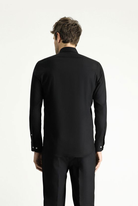 Erkek Giyim - Techno-Line Uzun Kol Slim Fit Dar Kesim Klasik Gömlek