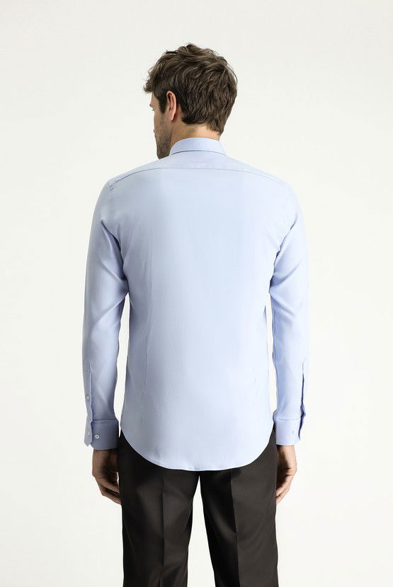 Erkek Giyim - Techno-Line Uzun Kol Slim Fit Dar Kesim Klasik Gömlek