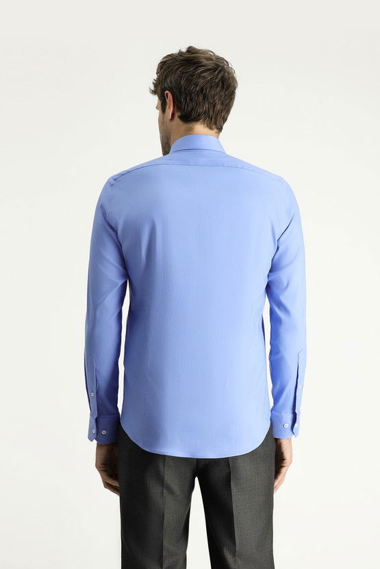 Erkek Giyim - Techno-Line Uzun Kol Slim Fit Dar Kesim Klasik Gömlek