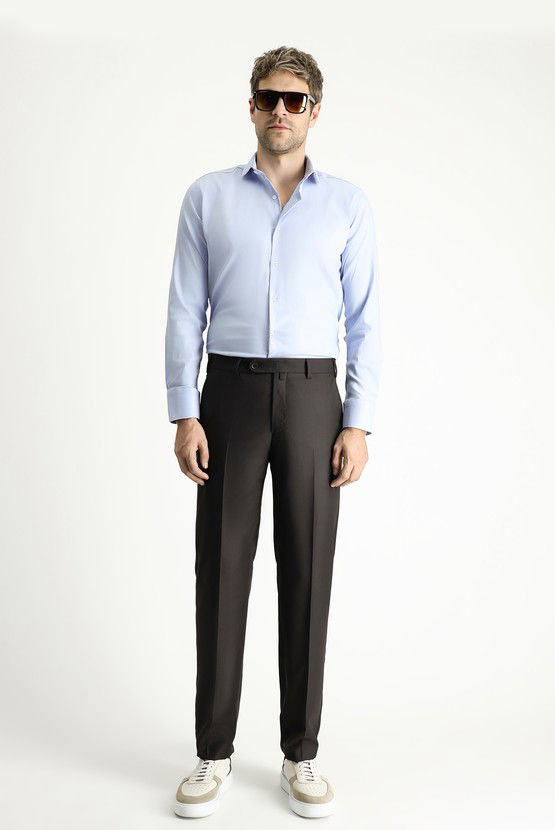 Erkek Giyim - Slim Fit Dar Kesim Klasik Kumaş Pantolon