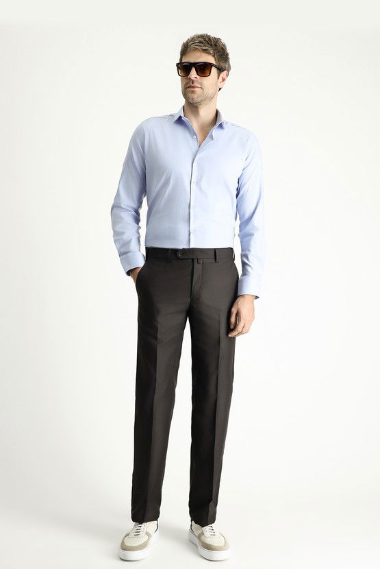 Erkek Giyim - Slim Fit Dar Kesim Klasik Kumaş Pantolon