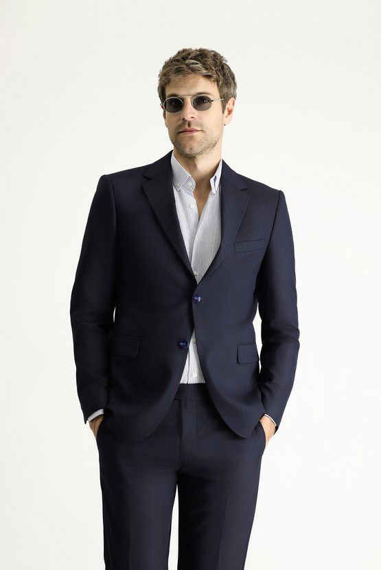 Erkek Giyim - Slim Fit Dar Kesim Klasik Takım Elbise