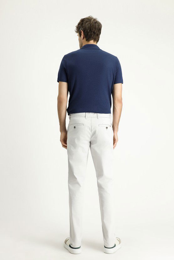 Erkek Giyim - Regular Fit Likralı Kanvas / Chino Pantolon