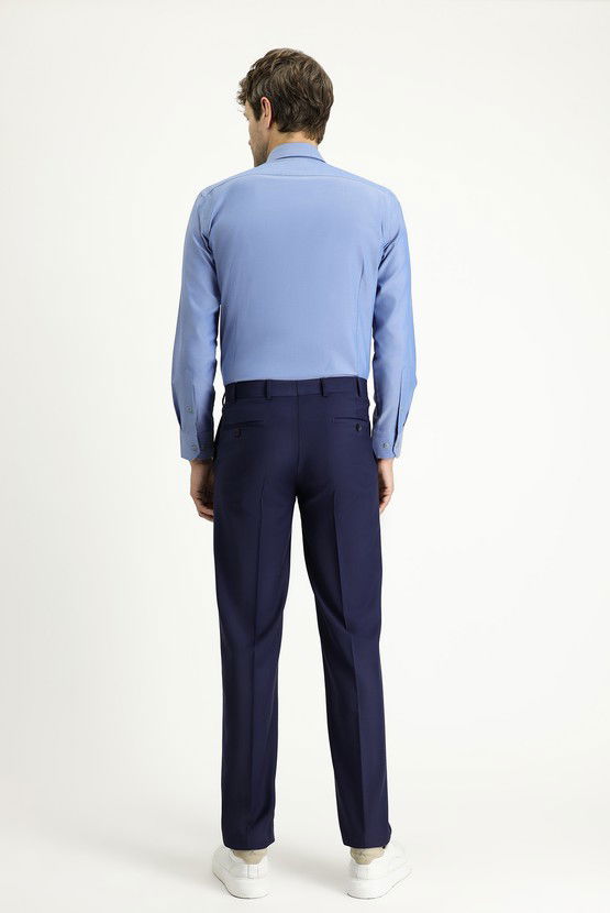 Erkek Giyim - Slim Fit Dar Kesim Yünlü Klasik Kumaş Pantolon