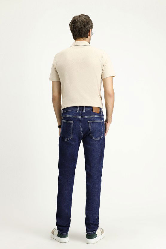 Erkek Giyim - Super Slim Fit Ekstra Dar Kesim Likralı Denim Pantolon