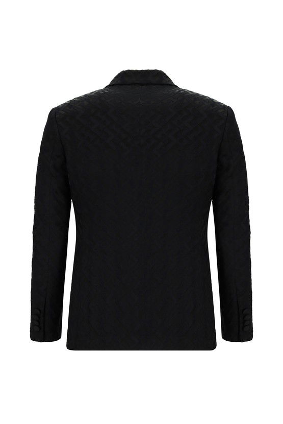 Erkek Giyim - Slim Fit Dar Kesim Sivri Yaka Desenli Yelekli Smokin & Damatlık