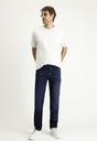  ORTA LACİVERT  Regular Fit Likralı Denim Pantolon