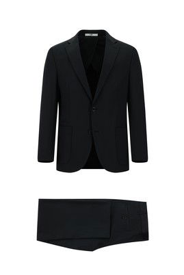Slim Fit Dar Kesim Pamuklu Klasik Takım Elbise