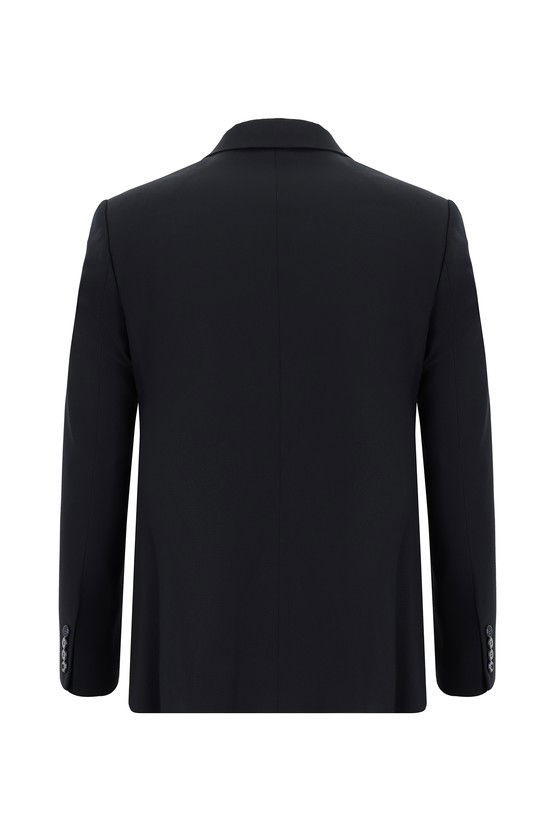 Erkek Giyim - Super Slim Fit Ekstra Dar Kesim Desenli Kruvaze Takım Elbise