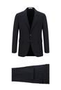  KOYU LACİVERT  Slim Fit Dar Kesim Desenli Klasik Takım Elbise