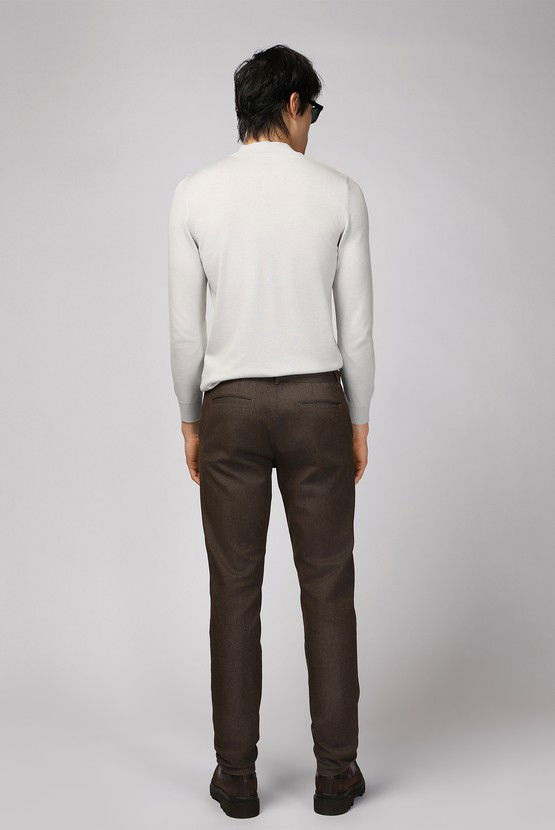 Erkek Giyim - Regular Fit Likralı Kanvas / Chino Pantolon