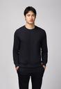  KOYU LACİVERT  Bisiklet Yaka Regular Fit Pamuk Sweatshirt