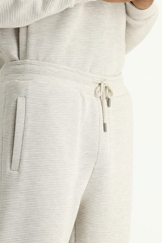 Erkek Giyim - Desenli Pamuklu Sweatpant / Eşofman Altı