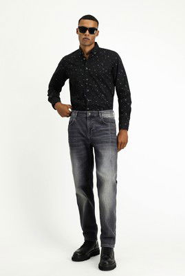 Regular Fit Likralı Denim Pantolon