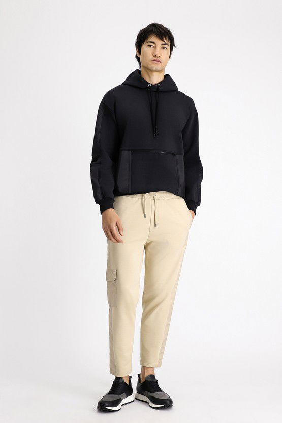 Erkek Giyim - Pamuklu Kargo Cepli Sweatpant / Eşofman Altı