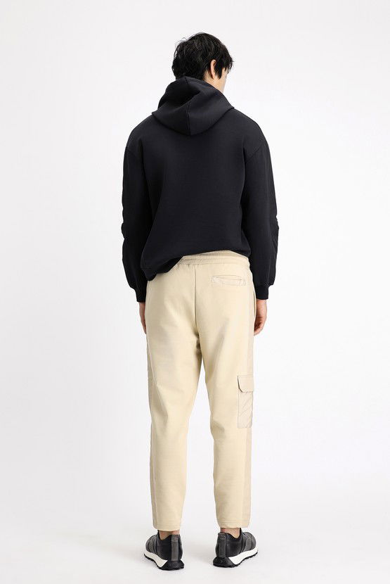 Erkek Giyim - Pamuklu Kargo Cepli Sweatpant / Eşofman Altı