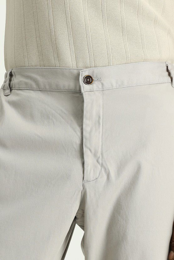 Erkek Giyim - Relax Fit Rahat Kesim Beli Lastikli Likralı Pantolon