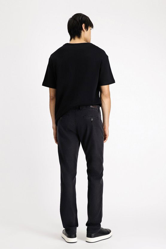 Erkek Giyim - Regular Fit Likralı Denim Look Pantolon