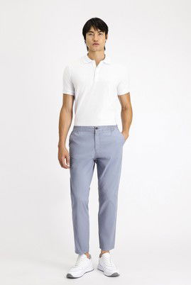 Regular Fit Beli Lastikli Likralı Kanvas / Chino Pantolon