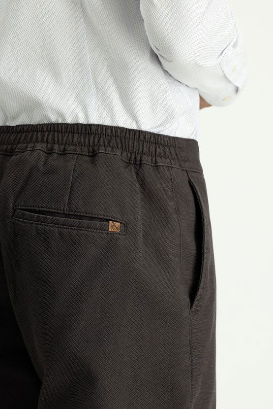 Erkek Giyim - Regular Fit Likralı Kanvas / Chino Pantolon