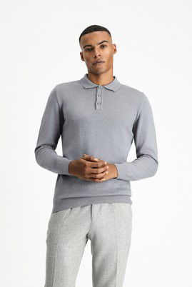 Polo Yaka Regular Fit Pamuklu Triko Kazak