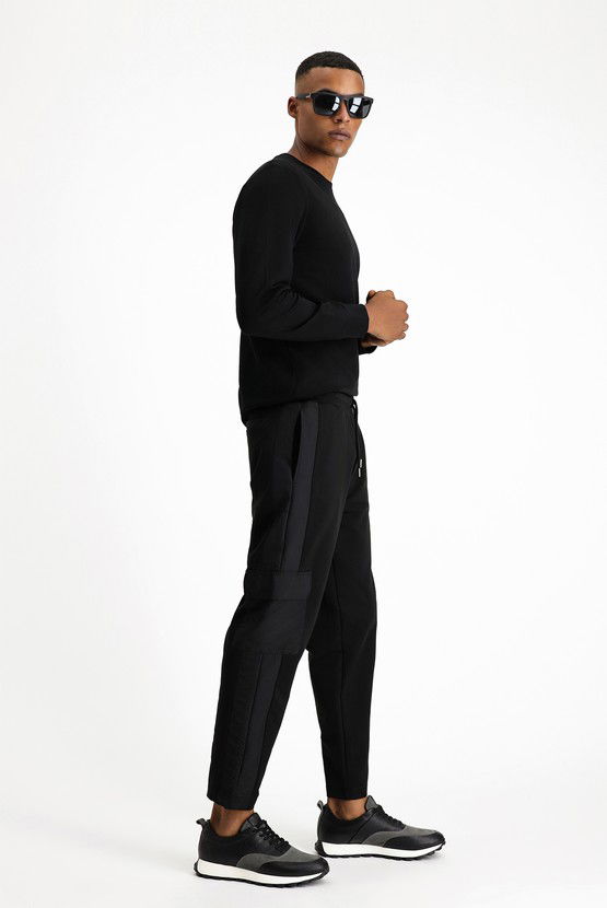 Erkek Giyim - Pamuklu Kargo Cepli Sweatpant / Eşofman Altı