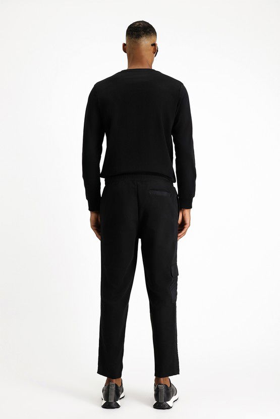 Erkek Giyim - Pamuklu Kargo Cepli Sweatpant / Eşofman Altı
