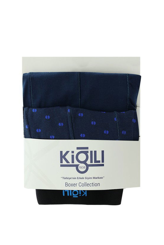 Erkek Giyim - 2'li Desenli Pamuklu Boxer Seti