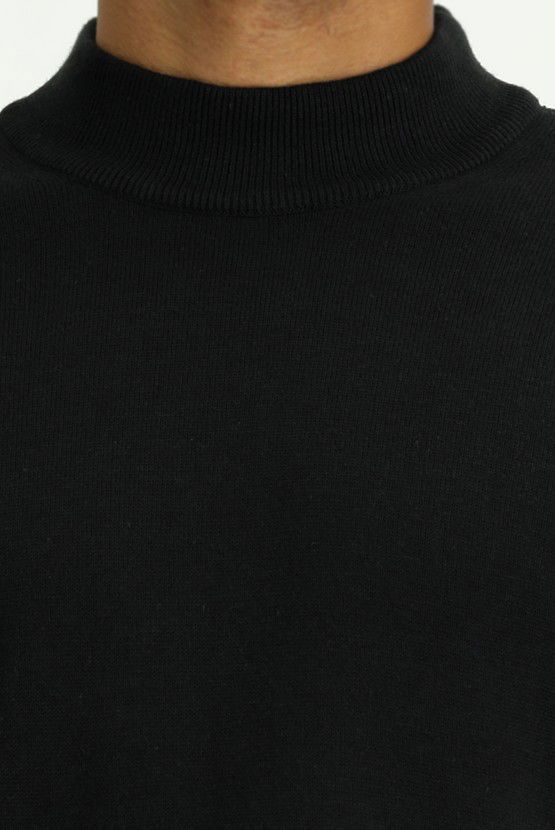 Erkek Giyim - Bato Yaka Regular Fit Pamuklu Triko Kazak