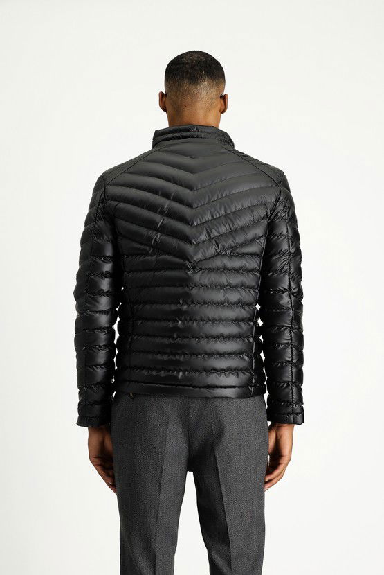 Erkek Giyim - Slim Fit Dar Kesim Kapitone Spor Mont