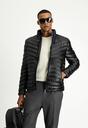  SİYAH  Slim Fit Dar Kesim Kapitone Spor Mont