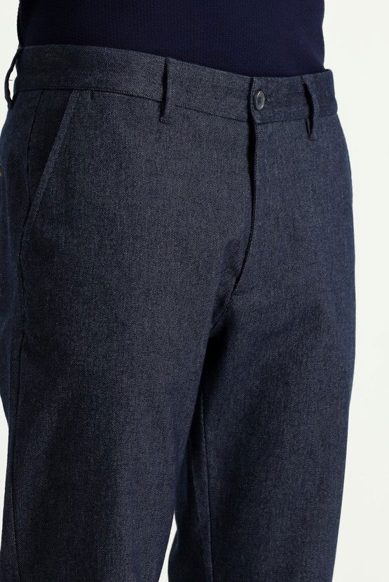 Erkek Giyim - Regular Fit Likralı Kanvas / Chino Pantolon