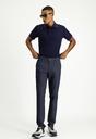  KOYU LACİVERT  Regular Fit Likralı Kanvas / Chino Pantolon