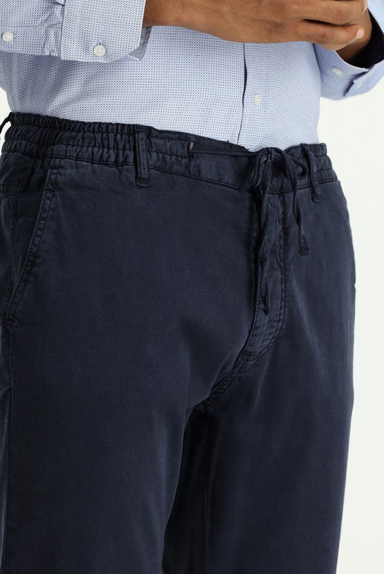 Erkek Giyim - Regular Fit Beli Lastikli İpli Likralı Pantolon
