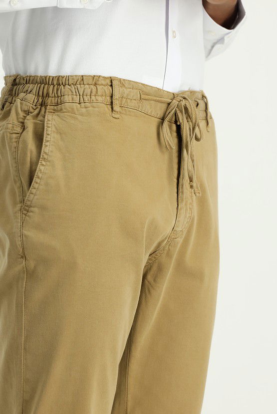 Erkek Giyim - Regular Fit Beli Lastikli İpli Likralı Pantolon