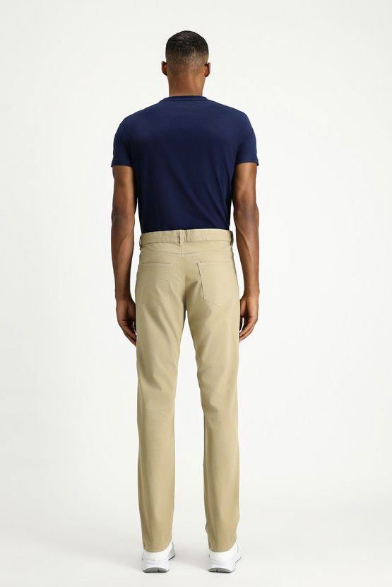Erkek Giyim - Regular Fit Likralı Kanvas / Chino Pantolon