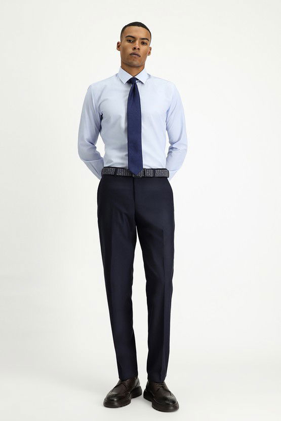 Erkek Giyim - Slim Fit Dar Kesim Klasik Kumaş Pantolon