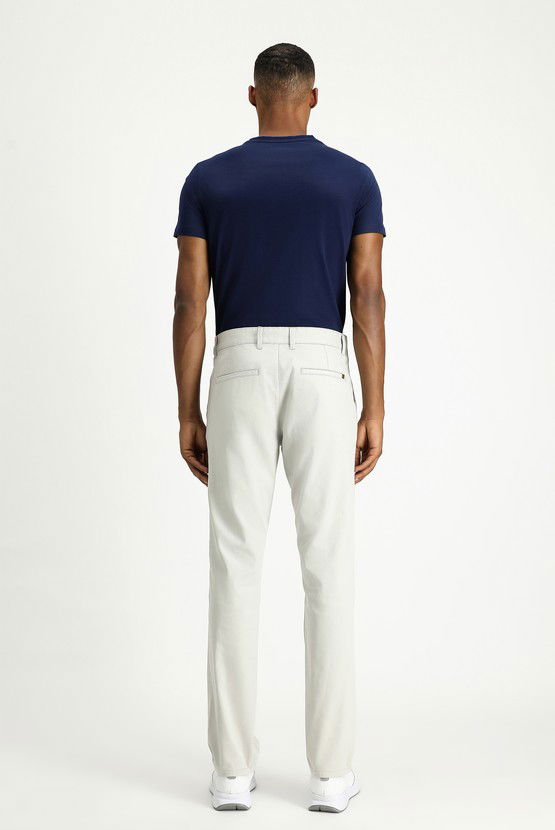 Erkek Giyim - Slim Fit Dar Kesim Likralı Kanvas / Chino Pantolon