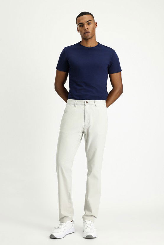 Erkek Giyim - Slim Fit Dar Kesim Likralı Kanvas / Chino Pantolon