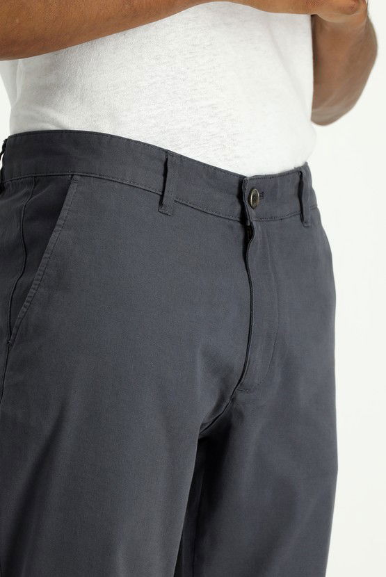 Erkek Giyim - Regular Fit Likralı Kanvas / Chino Pantolon