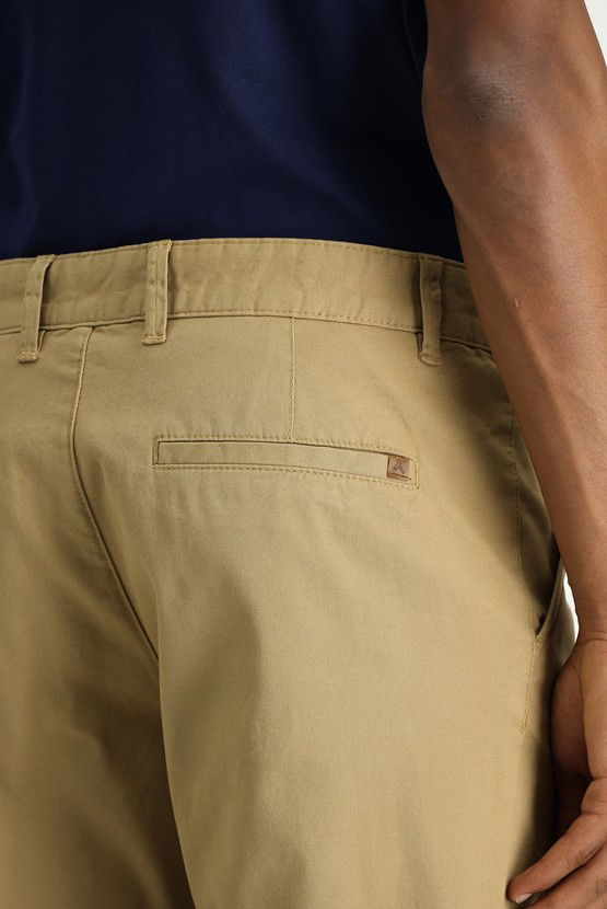 Erkek Giyim - Regular Fit Likralı Kanvas / Chino Pantolon