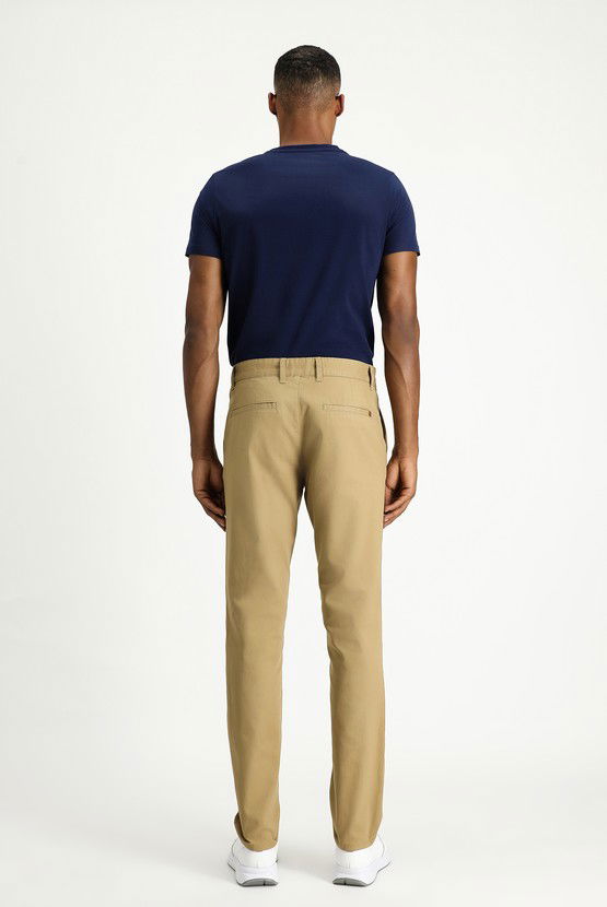 Erkek Giyim - Regular Fit Likralı Kanvas / Chino Pantolon