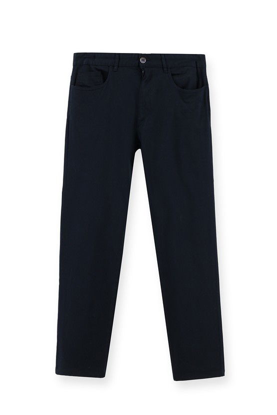 Erkek Giyim - Slim Fit Dar Kesim Likralı Kanvas / Chino Pantolon